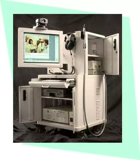 Mobile Telemedicine Workstation - Medical Videoconferencing Cart